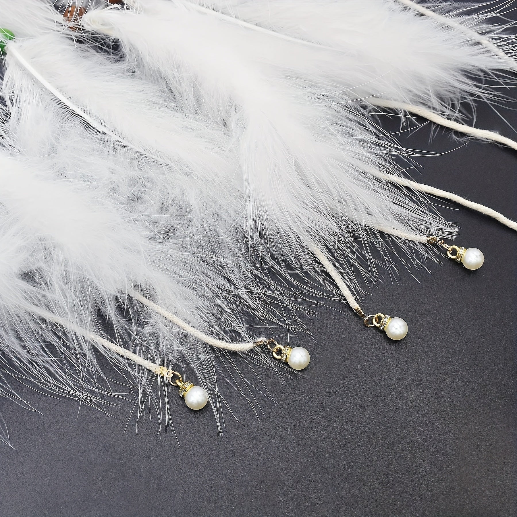 Boho Faux Feather Hair Rope Western Style Headband Hippie Style Hair Accessories