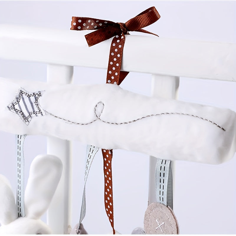Baby Rabbit Car Hanging Music Bed Around Safety Seat Pendant Plush Toy