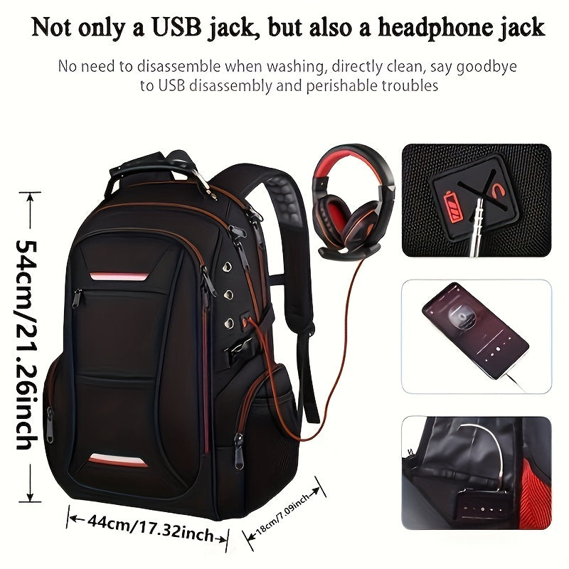Men's Waterproof Duffel Bag & Backpack Combo for Outdoor Activities