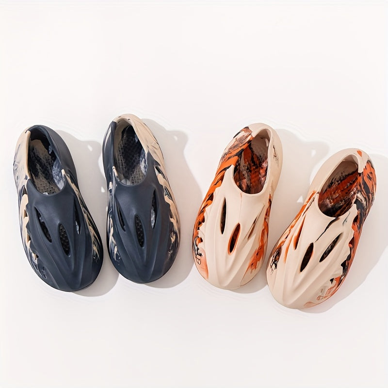 Men's Tie Dye Foam Runners Casual Outdoor Walking Shoes