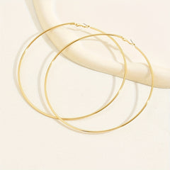 Minimalist Hip Hop Style Hoop Earrings Iron Jewelry Gift