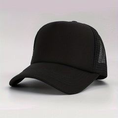 Solid Breathable Baseball Cap Mesh Sun Visor Hats Man Unisex Sports Hat