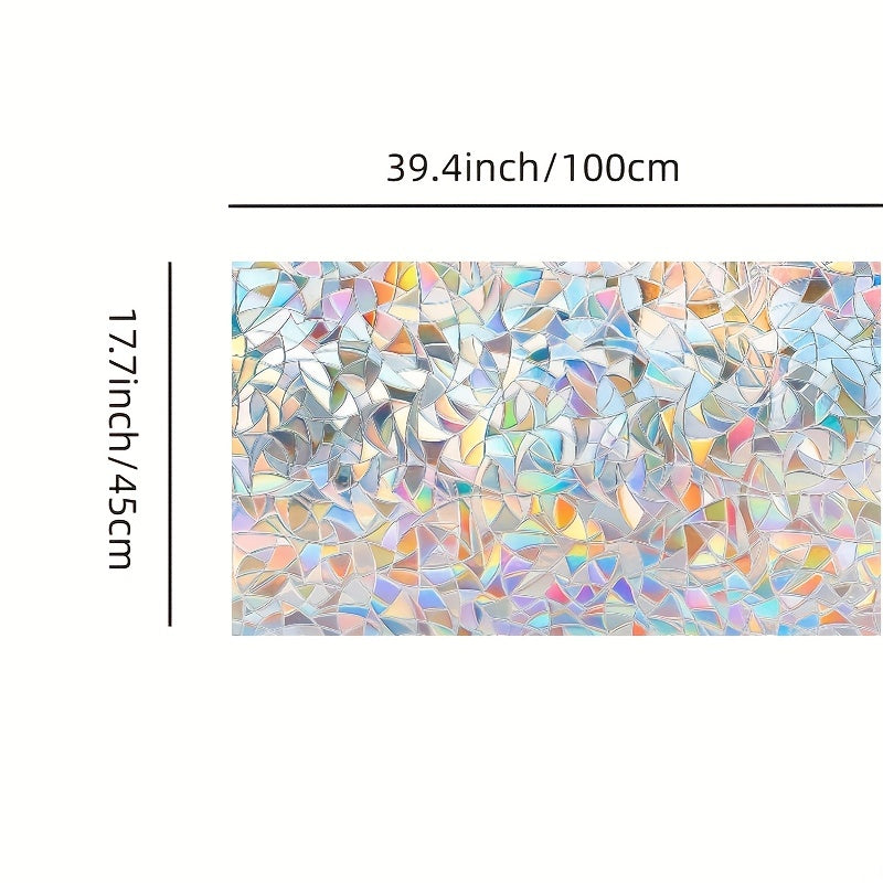 Rainbow Window Privacy Film Stained Glass Sticker