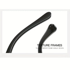 Men's Vintage Cat Eye Large Frame Sunglasses UV400 Protection