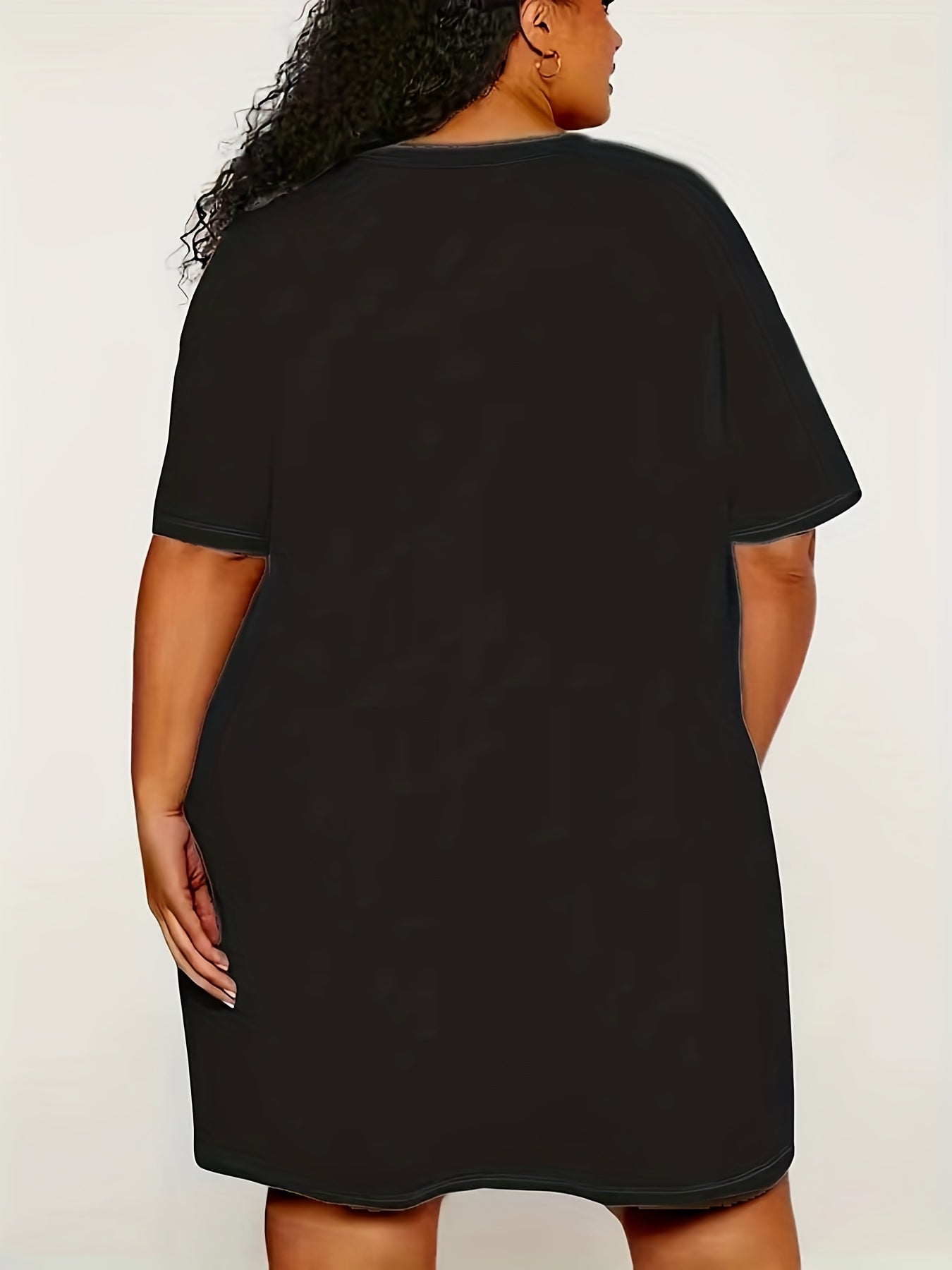  Halloween Lounge Dress Women's Bear & Pumpkin Print Nightdress