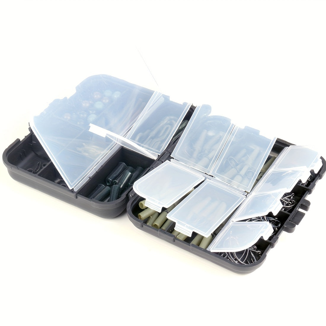 180pcs Carp Fishing Accessories Set w/ Storage Box Plastic Gear Supplies