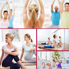2 Pairs Yoga Socks w/ Grips & Cross Straps for Pilates Barre Dance
