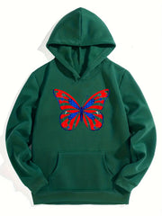 Funny Butterfly Graphics Girls' Long Sleeve Casual Hoodie Sweatshirt