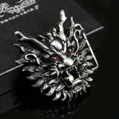 Metal Dragon Head Belt Buckle DIY Men's Novelty Clothing Accessories