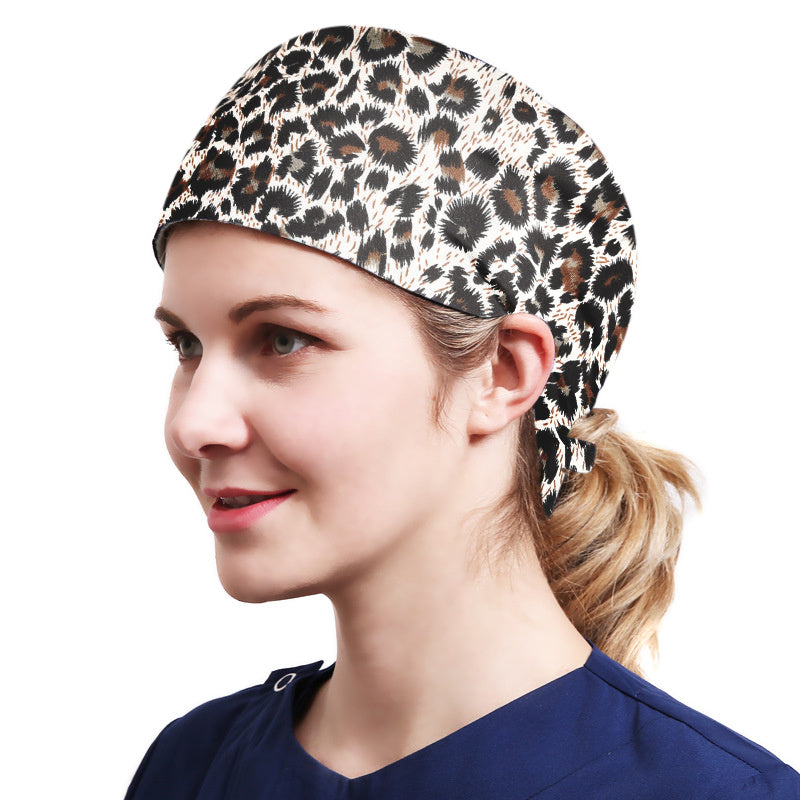 Quick Dry Working Cap Adjustable Sweatband Tie Cotton Hat Unisex