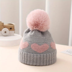 Thick Warm Toddler Knit Beanies Hat For Girls Boys Winter