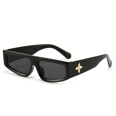 Y2K Cat Eye Sunglasses Retro 90s Flower Rivet UV400 Sun Shades