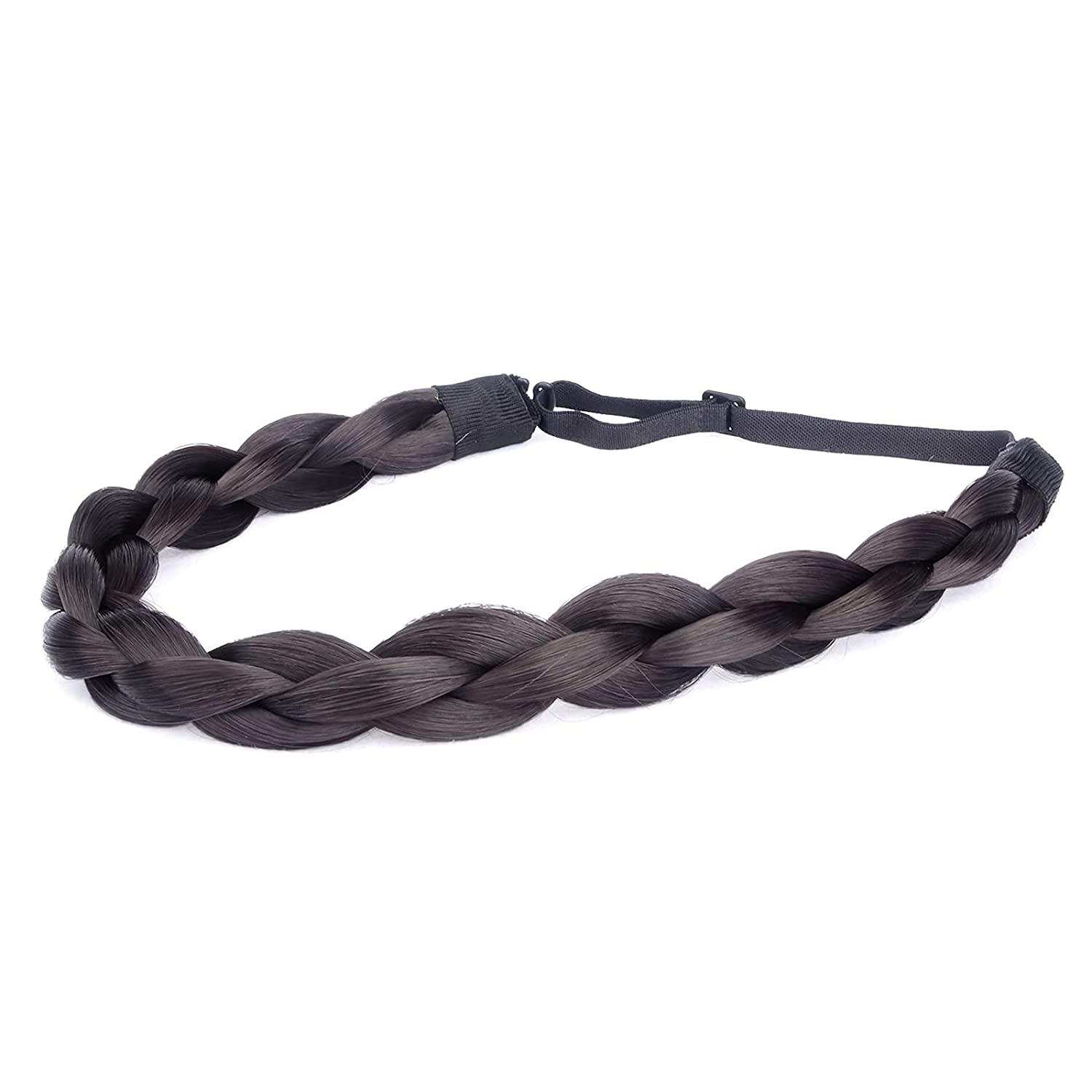 Synthetic Hair Braided Headband Chunky Braids Stretch Hairpiece