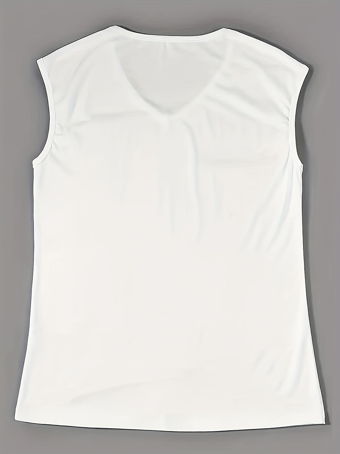 Summer Women's Solid V Neck Tank Top