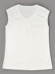 Summer Women's Solid V Neck Tank Top