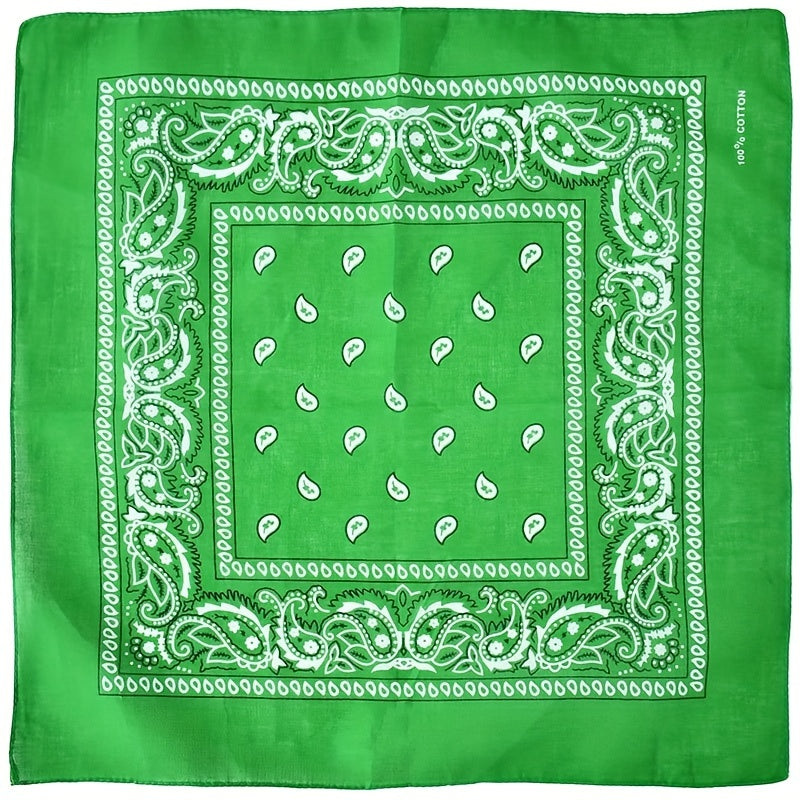 Paisley Pattern Handkerchief Small Square Scarf Bandana for Daily Decoration