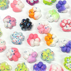 9pcs Gradient Cat Paw Squeeze Toys Set