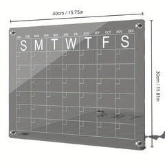 Acrylic Calendar Board Magnetic Dry Wipe Board