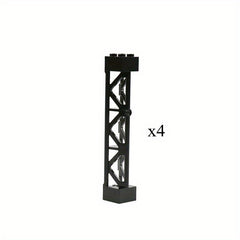 4pcs City Accessory Pillars High tech MOC Parts Support Stent Column