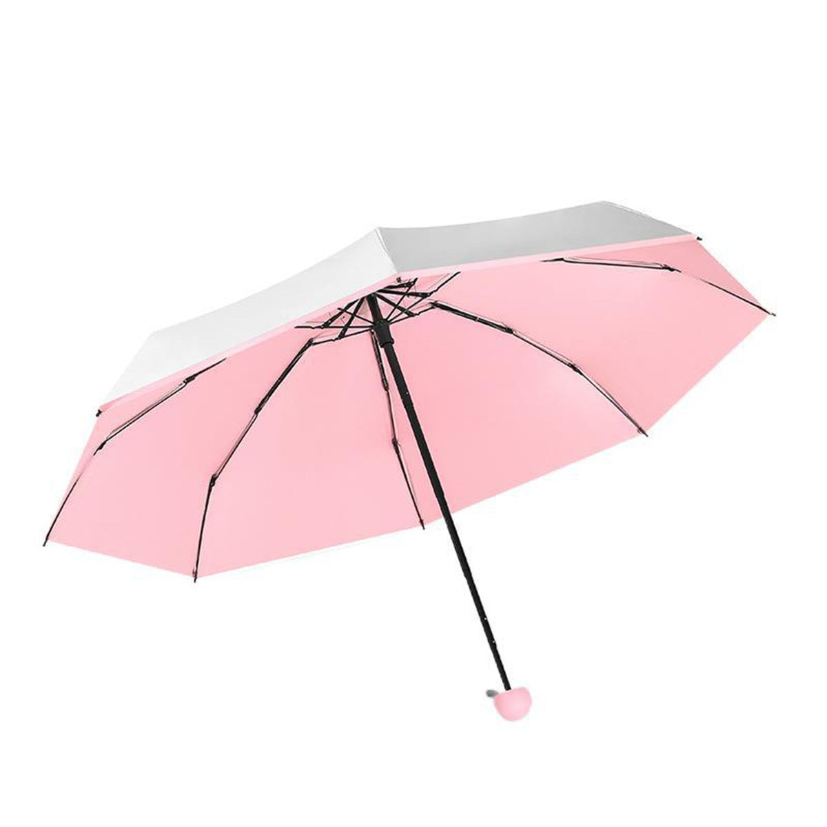 Mini Pocket Umbrella Titanium Silver Glue Anti UV Sunshade
