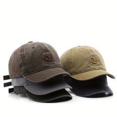 Embroidery Baseball Cap Solid Cotton Couple Dad Hat Lightweight