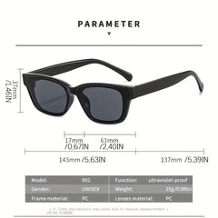 Polarized Square Sunglasses UV400 for Summer Beach Party