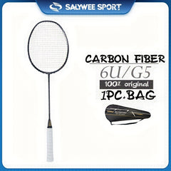 Carbon Fiber Pro Badminton Rackets With String & Bag