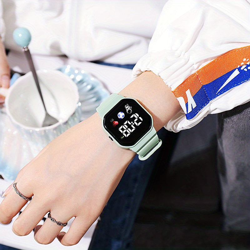 LED Astronaut Watch Kids Ins Waterproof Electronic Watch