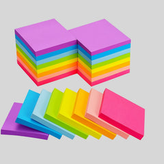 8pcs Sticky Notes Bright Self-adhesive Mini Stickers Random Colors