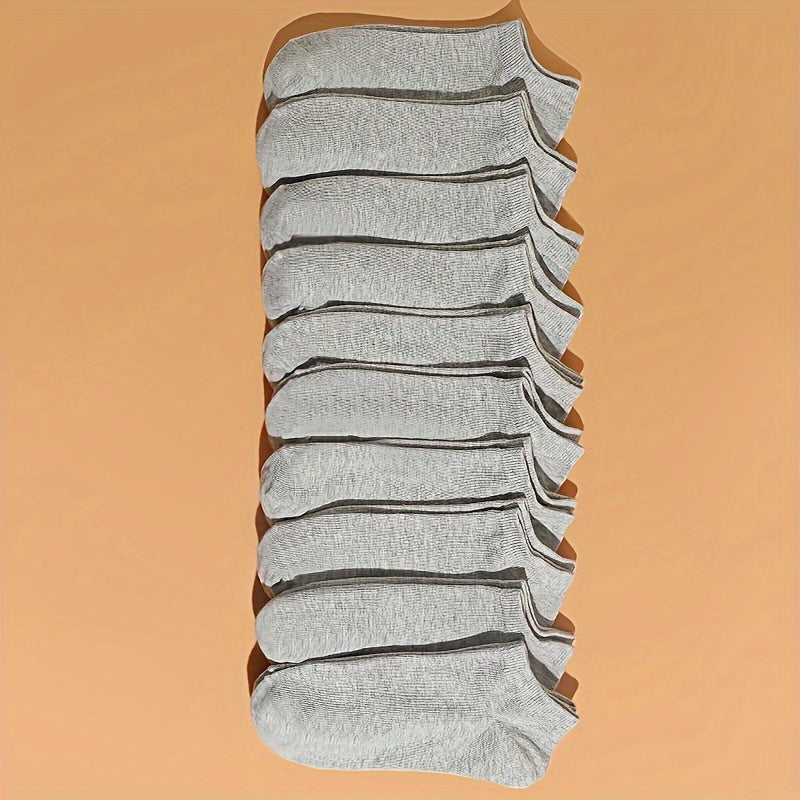 30 Pairs Women's Low Cut Ankle Socks Soft & Lightweight Solid Stockings