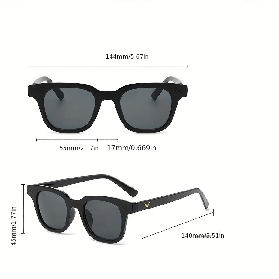 Gradient Square Sunglasses UV400 Beach Party Club