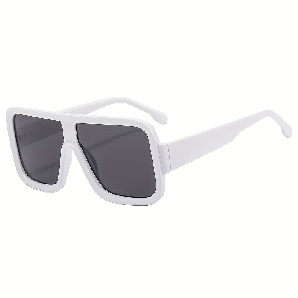 Men's Large Frame Square Sunglasses with Hard Box