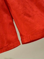 Kids Cotton Linen Casual Sweat Shorts Elastic Waist