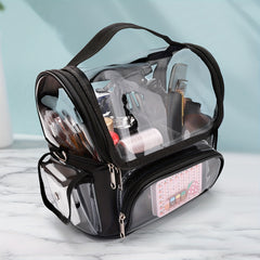 Makeup Brush Holder Case Clear Waterproof Organizer Bag