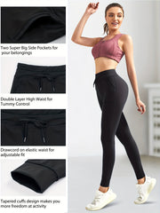 High Waisted Yoga Pants with Pockets for Women