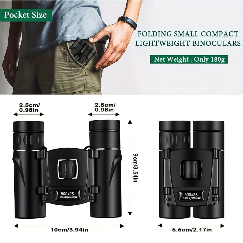 Compact HD Waterproof Binoculars for Bird Watching Travel Sightseeing