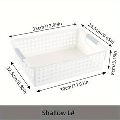 Plastic Storage Basket Desktop Sundries Storage Box Rectangular Snack Stationery