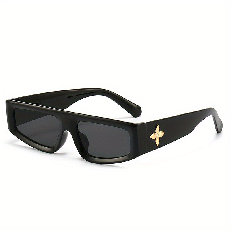 Y2K Cat Eye Sunglasses Retro 90s Flower Rivet UV400 Sun Shades