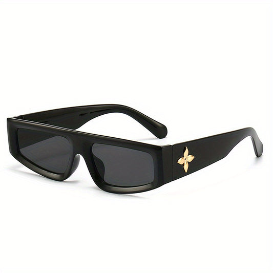 Y2K Cat Eye Sunglasses Retro 90s Flower Rivet UV400 Sun Shades