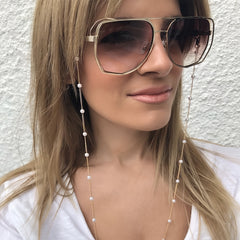 Pearl Sunglasses Chain Mask Holder Secret Santa Travel Essential