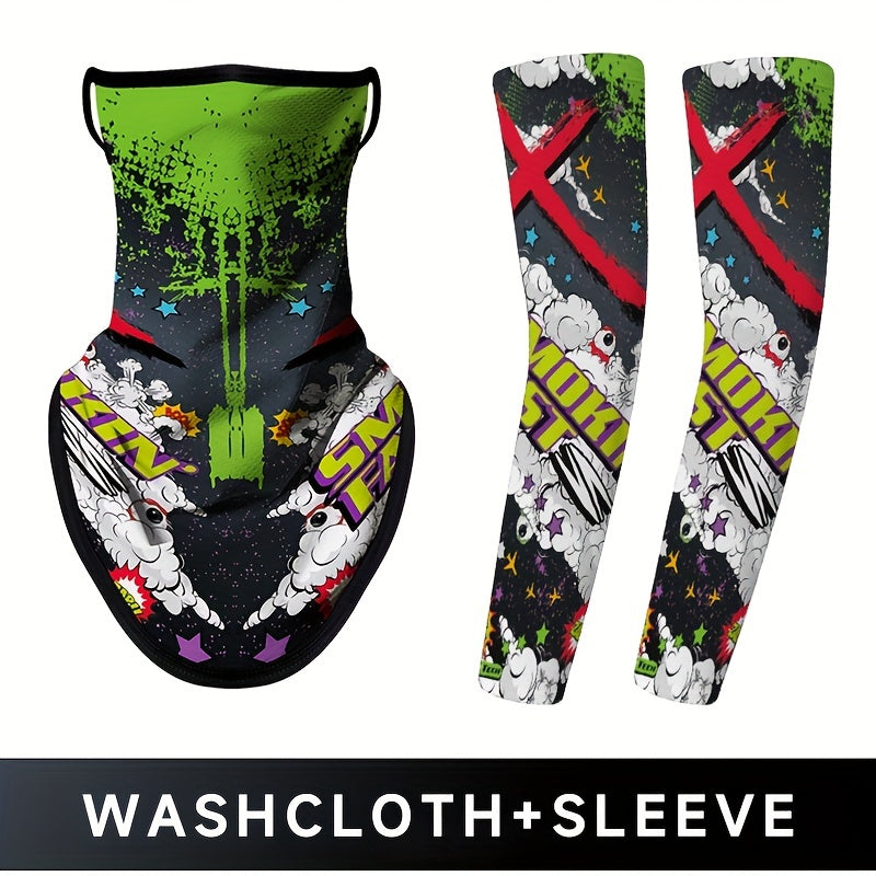 Cycling Mask Sun Protection Viscose Sleeves Men's Motorcycle