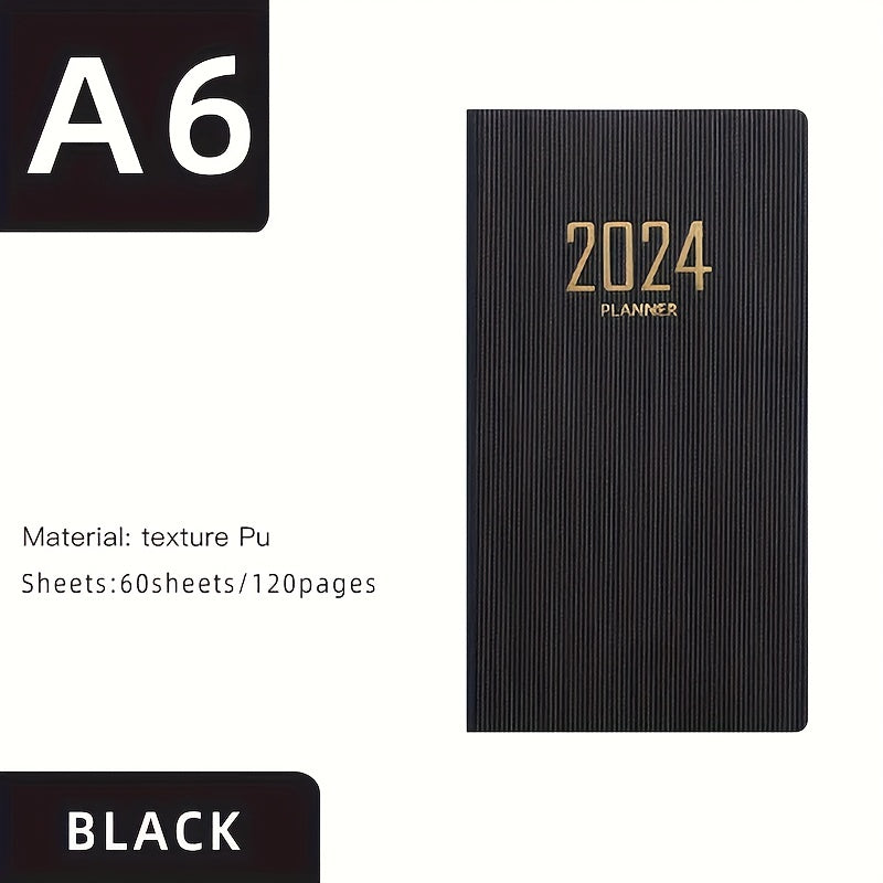 A6 English Daily Planner Notebook - Time Efficiency Management