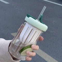 550ml Big Belly Tea Water Filter Straw Cup