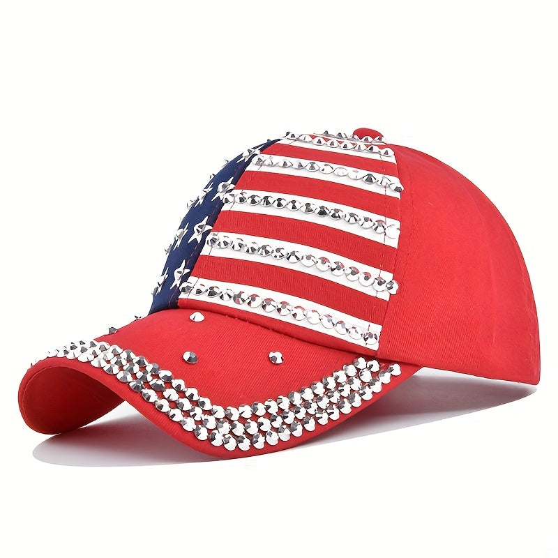 Flag Pattern Block Dad Hat Unisex Hip Hop Sun Hats