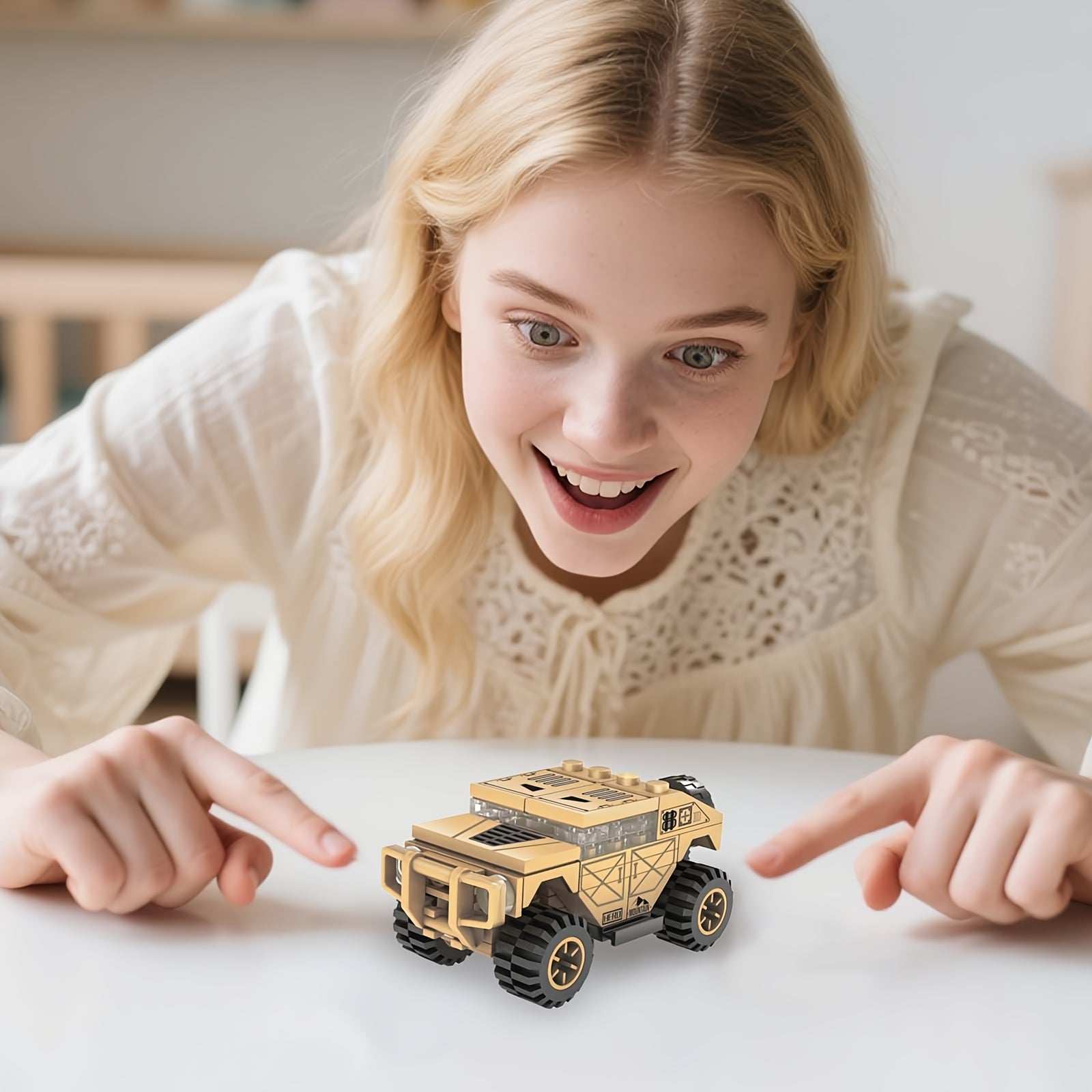 Monster Off Road Vehicle Building Blocks Set - Stacking Skill Training
