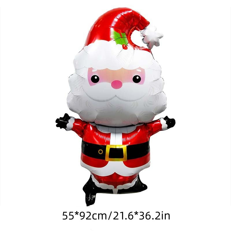 Christmas Foil Balloons Santa Snowman Xmas Decoration