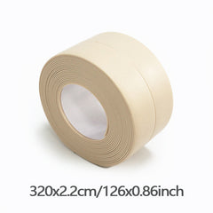 10.5ft PVC Caulk Tape Mildew Proof Waterproof for Kitchen Bathroom Sink Wall Crn
