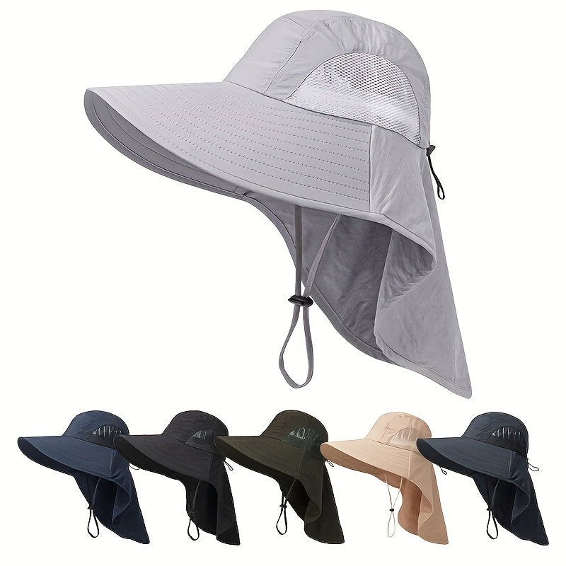 Mesh Boonie Hat with Neck Flap for Outdoor Activities
