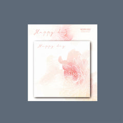 Chinese Style Gradient Flowers Sticky Notes 2.99-inch 50 Sheets Each