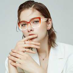 Elastic Temple Light Blocking Glasses for Women Unisex